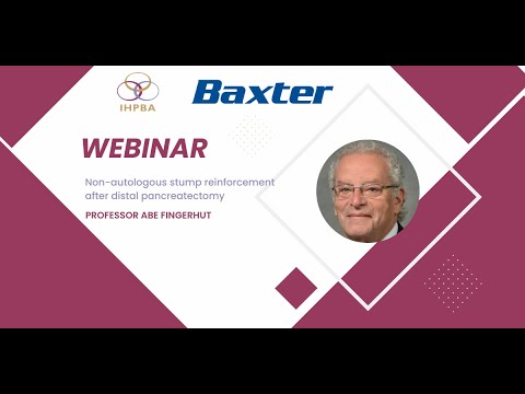 Non-autologous stump reinforcement after distal pancreatectomy. A webinar with Dr Abe Fingerhut
